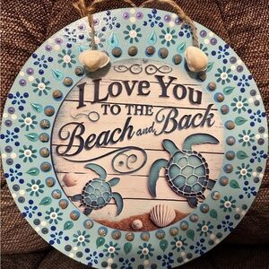 Blue and White Beach-Themed Wall Decor